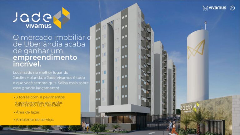 Apartamento em Uberlândia Residencial Jade – Bairro Jardim Holanda