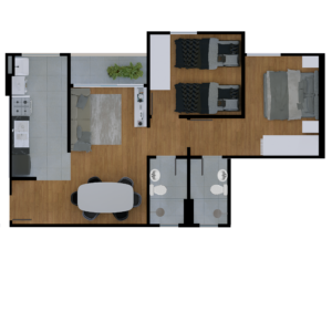 PLANTA - Tipo II 51m²