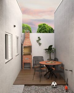 Area Lazer casa 2 e 3 Quartos