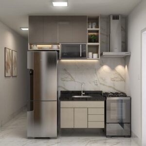 Cozinha casa 2 e 3 Quartos