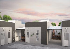 Fachada Casas 2 e 3 Quartos