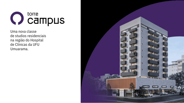 Torre Campus – Studios no Umuarama em Uberlândia, próximo à UFU